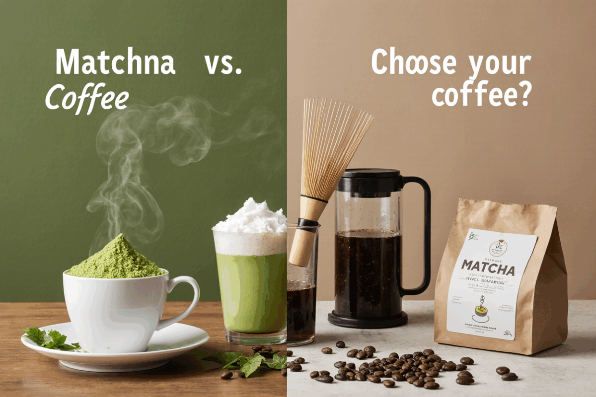 فرق ماچا و قهوه در روش تهیه