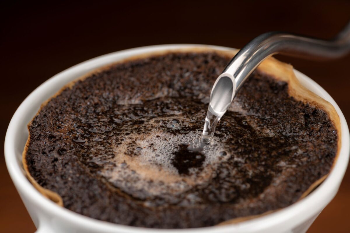 قهوه دم شده با آب فیلترشده