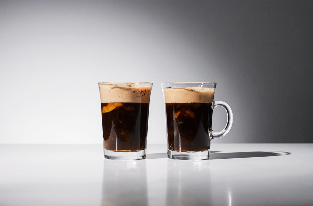 اسپرسو و لانگو در یک قاب