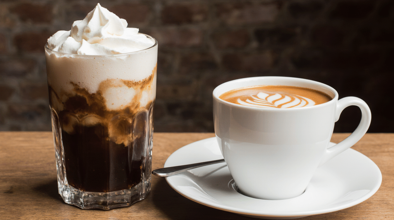 قهوه طعم دار با قند بالا